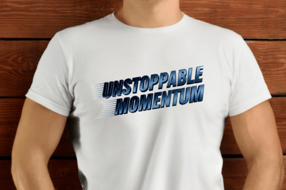 Bold Blue 3D Text with Dynamic Motion: A Powerful Design Asset