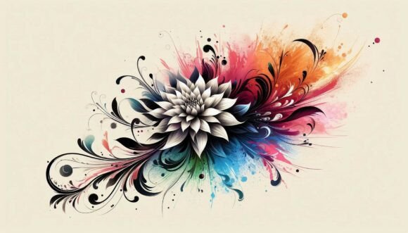 🌸 Dynamic Flower in Motion: A Creative Font for Modern Brands