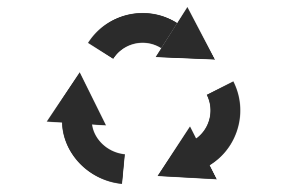 Dynamic Movement in Design: Rotating Arrow Motion Cycle Symbol