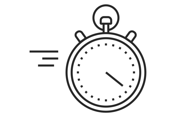 Fast Time Motion: The Quick Timer Line Icon for Dynamic Design