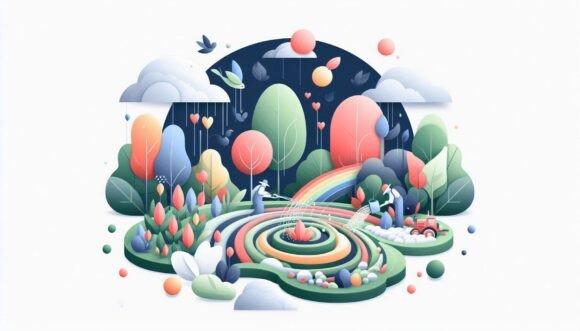 Garden in Motion: A Modern Take on Floral Acrylics