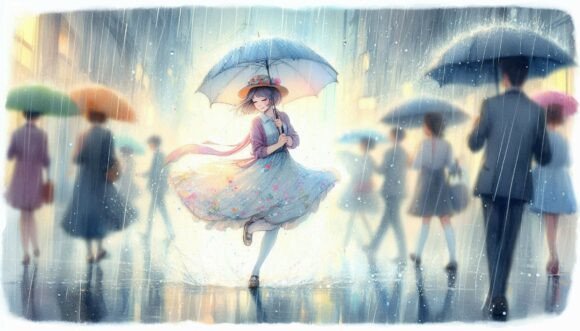 Motion Girl Light Rain: A Playful Twist on Modern Typography