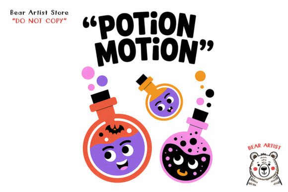 Potion Motion: Infusing Halloween Designs with Energetic Charm