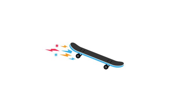Skateboard in Dynamic Motion with Colorf: A Typeface That Captures Pure Momentum