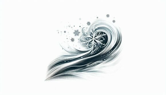 Swirling Winter Motion: A Dynamic Design Asset