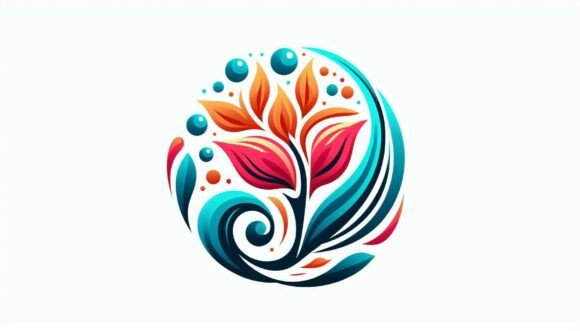 Symbolic Floral Motion in Color: Infusing Dynamic Elegance