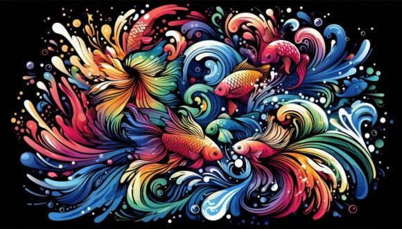 Unlocking Creative Flow with Motion Abstract Fish