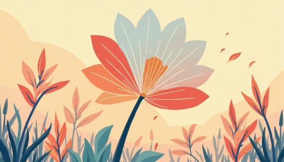 Wild Petal Fan in Motion – Fauvist Color: A Designer's Asset
